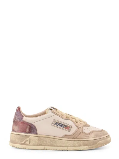 AUTRY SUPER VINTAGE LOW-TOP LEATHER SNEAKERS