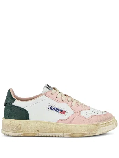 Autry Super Vintage Low-top Sneakers In White