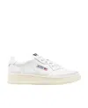 Autry 'medalist Low' White Low Sneakers With Logo Detail In White