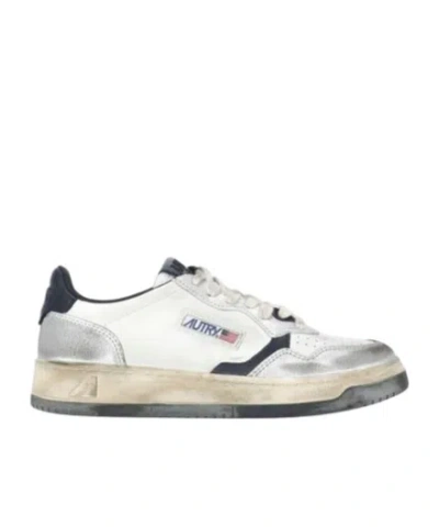 Autry Super Vintage Low-top Sneakers In Gray