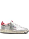 Autry Super Vintage Low Sneaker In Silver