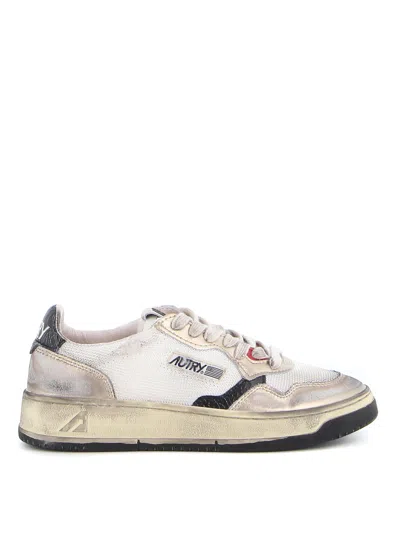 Autry Super Vintage Low-top Sneakers In Gray