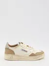 Autry Vintage Inspired Low-top Sneakers With Textured Accents In White
