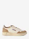Autry Vintage Inspired Low-top Sneakers With Textured Accents In White