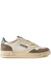 Autry Vintage-inspired Low-top Sneakers In Leather And Suede In White