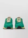 Autry Supervintage Sneaker With Rubber Sole And Suede Panels
