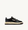 Autry Medalist Low Vintage X Mihara Yasuhiro Black Sneakers With Handcrafted Sole In Leather Man In Black