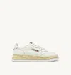 Autry Medalist Low Vintage X Mihara Yasuhiro White Sneakers With Handcrafted Sole In Leather Man In White