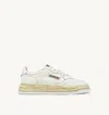 Autry Medalist Low Vintage X Mihara Yasuhiro White Sneakers With Handcrafted Sole In Leather Man In White