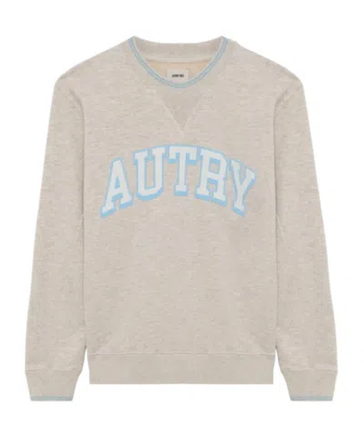 AUTRY AUTRY LOGO-STAMP DROP SHOULDER SWEATSHIRT