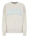 Autry Sweatshirt In Grey Cotton In Multi