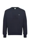 Autry Logo Detail Cotton Sweatshirt In Blue