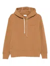 Autry Drawstring Hooded Knitwear With Ribbed Cuffs In Black
