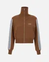 Autry Logo-patch Jacket In Brown
