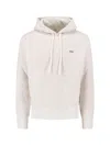 Autry Cropped Light Grey Hoodie Sweater With Relaxed Fit In Gray