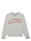 Autry Grey Cotton Blend Sweatshirt With Graphic Print In Gray