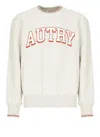 Autry Grey Cotton Blend Sweatshirt With Graphic Print In Grey