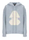 AUTRY AUTRY SWEATERS LIGHT BLUE