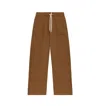 Autry Elastic Waistband Relaxed Fit Side Pockets Trousers In Brown