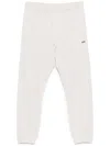 Autry Straight Leg Trousers Elastic Waistband In White