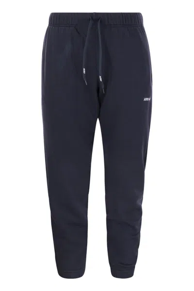 AUTRY AUTRY SWEATPANTS WITH LOGO PATCH