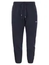 Autry Tapered Cotton Track Pants In Blue