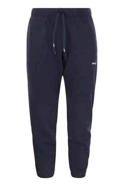 AUTRY AUTRY SWEATPANTS WITH LOGO PATCH