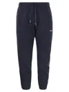 Autry Tapered Cotton Track Pants In Blue