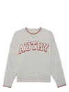 Autry Grey Cotton Blend Sweatshirt With Graphic Print In Gray