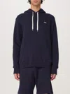 Autry Navy Cotton Hoodie With Drawstring Hood And Contrast Logo In Blue