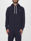 Autry Navy Cotton Hoodie With Drawstring Hood And Contrast Logo In Blue