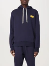 Autry Blue Jersey Hoodie Sweatshirt With Printed Logo In Blau