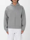 Autry Structured Active Hoodie With Front Zipper In Gray