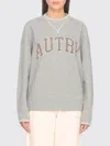 Autry Grey Cotton Sweatshirt In White