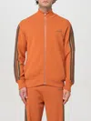 Autry Solid Color Sweatshirt With Zip Closure And Contrasting Deta In Rostbraun