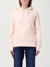 Autry Hooded Sweatshirt With Logo Embroidery And Elasticized Edges In Pink