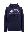 Autry Cotton Sweatshirt With Embroidered Logo In Blue