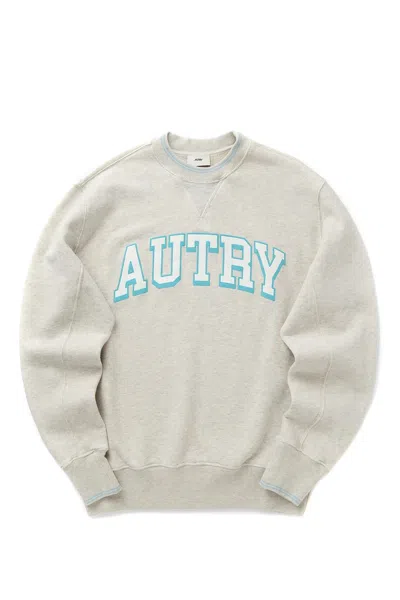 Autry Gray Cotton Sweatshirt