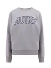 Autry Embroidered Logo Crewneck Sweatshirt In Grey