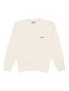 Autry Logo-patch Jersey Sweatshirt In White