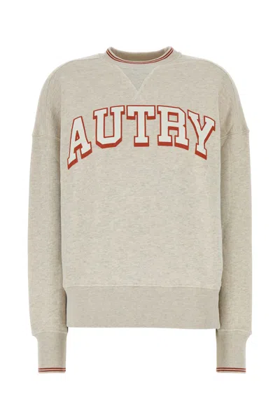AUTRY AUTRY MELANGE LIGHT GREY COTTON MAIN WOM SWEATSHIRT