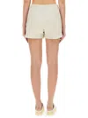 Autry Sweatshirt Shorts In Beige