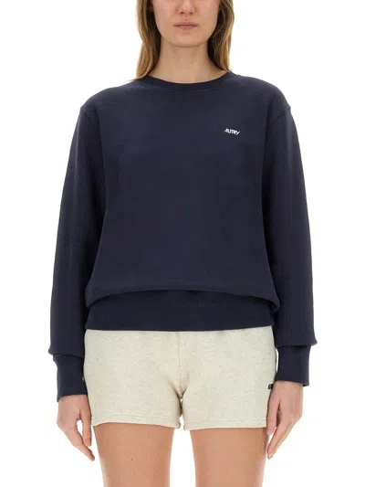 AUTRY SWEATSHIRT WITH EMBROIDERED LOGO