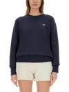 Autry Sweatshirt With Embroidered Logo In Blue