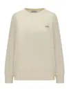 Autry Logo Label Jersey Sweatshirt In Yellow