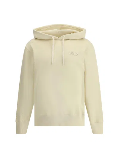 Autry Beige Cotton Sweatshirt In Nude