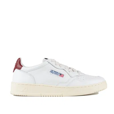 Autry Syrah And White Leather Medalist Low Sneakers In Multi