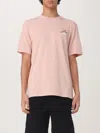 Autry Crew Neck Graphic Print Short Sleeves T-shirt In Pink