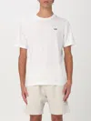 Autry White Round Neck T-shirt With Logo Embroidered On The Front In Cotton Man In Weiss