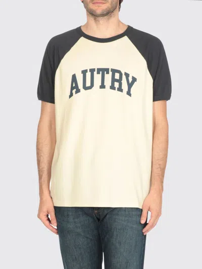 AUTRY T-SHIRT AUTRY MEN COLOR YELLOW CREAM,H26509090